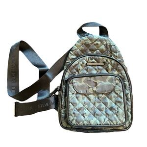Steve Madden green camouflage  backpack sling